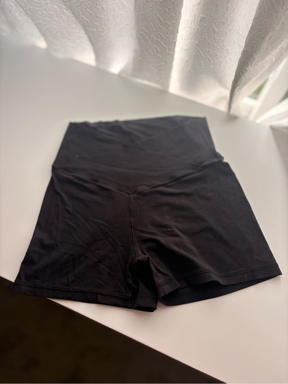 aerie Black High-Waist Bike Shorts